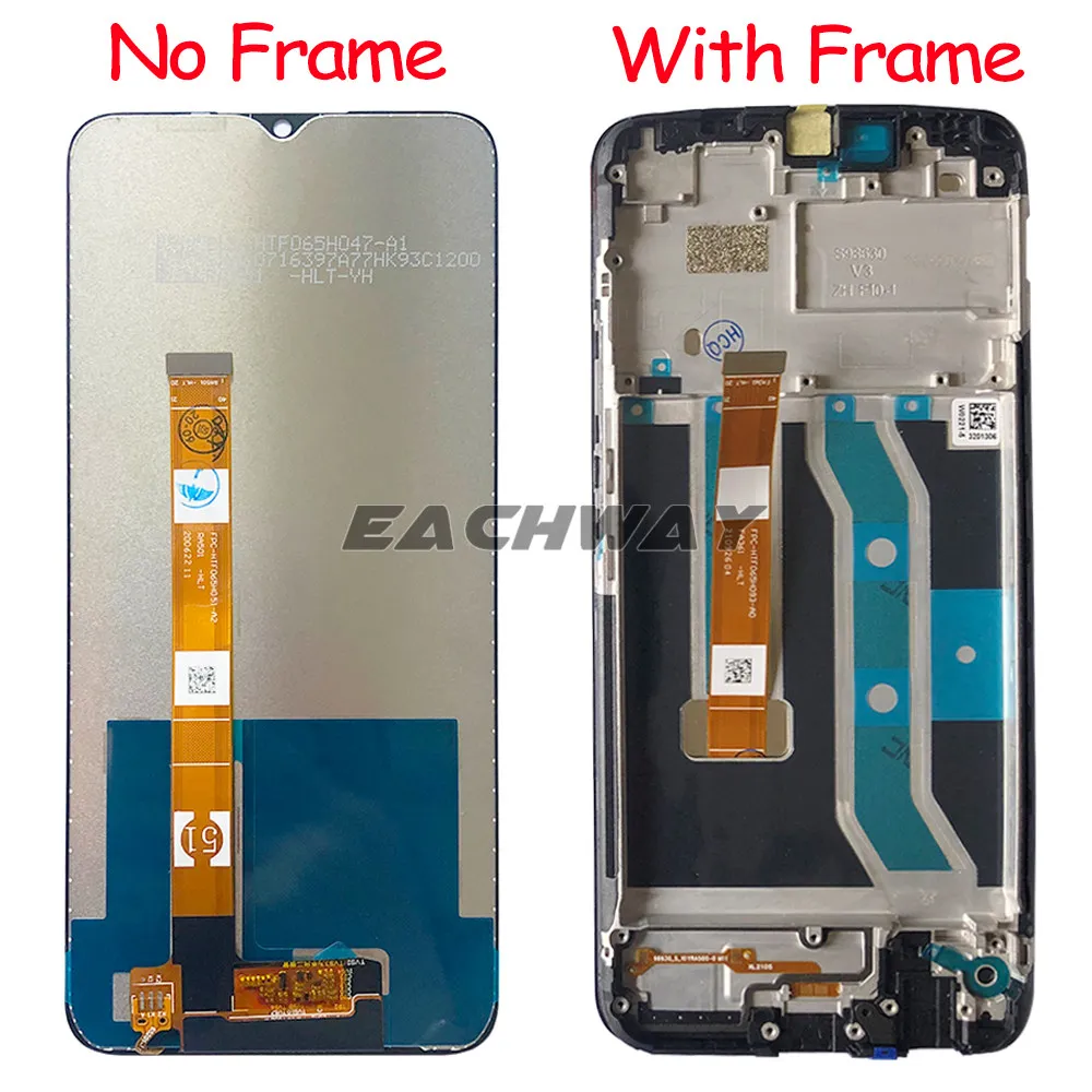 For OPPO Realme C11 C12 C15 LCD RMX2185 RMX2180 RMX2189 Display Touch Panel Screen Digiziter Sensor Assembly For Realme C11 LCD