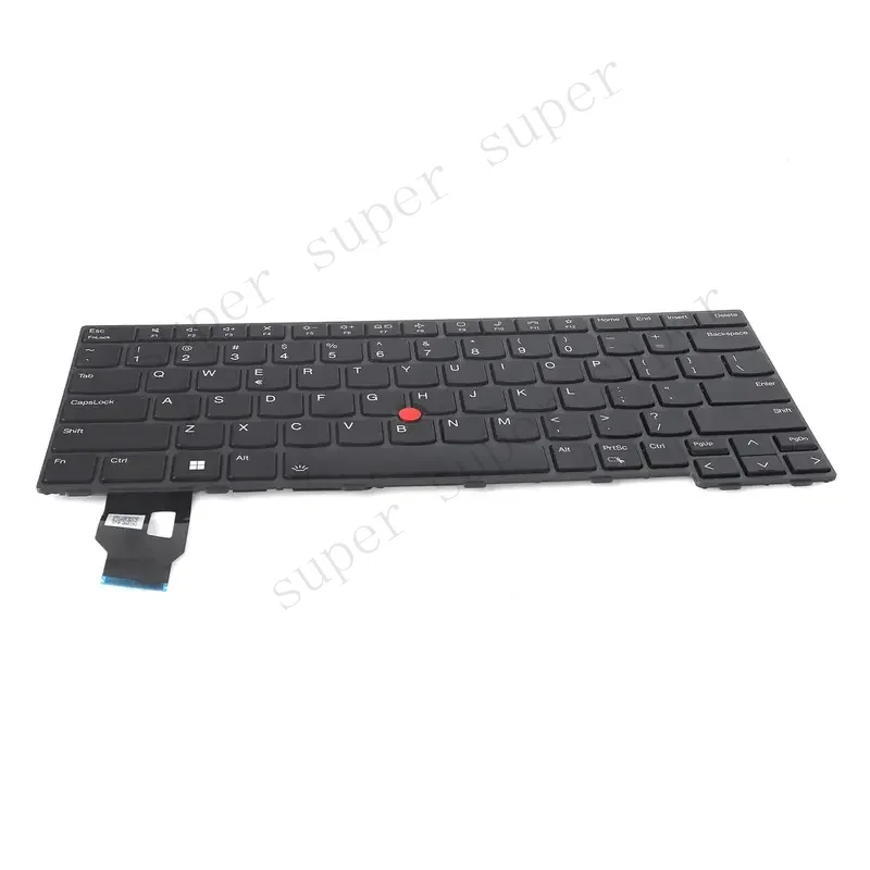 US Laptop Keyboard for Lenovo Thinkpad T14 L14 P14S GEN3 GEN4 Black with Backlit & Point