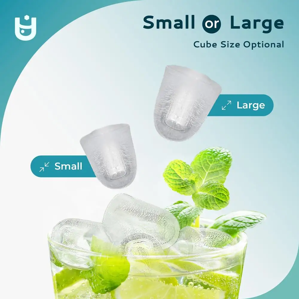 ポータブル製氷機 26ポンド 24時間高速 6分 セルフクリーニング 9弾丸アイスカウンタートップマシン コンパクトで効率的