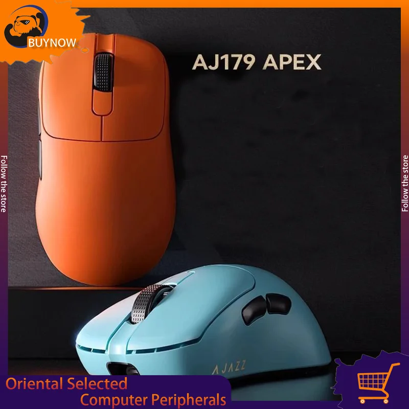 

Ajazz Aj179 Apex Esports Gaming Mouse Paw3395 Wireless Bluetooth Triple Mode Lightweight Charging Base Computer Peripherals