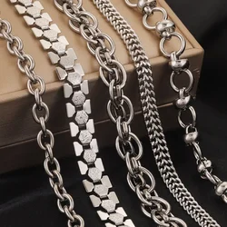 1meter Stainless Steel Chain Glossy O-ring Chain Heavy Metal Large Thick DIY Necklace Bracelet Jewelry Making Material Wholesale