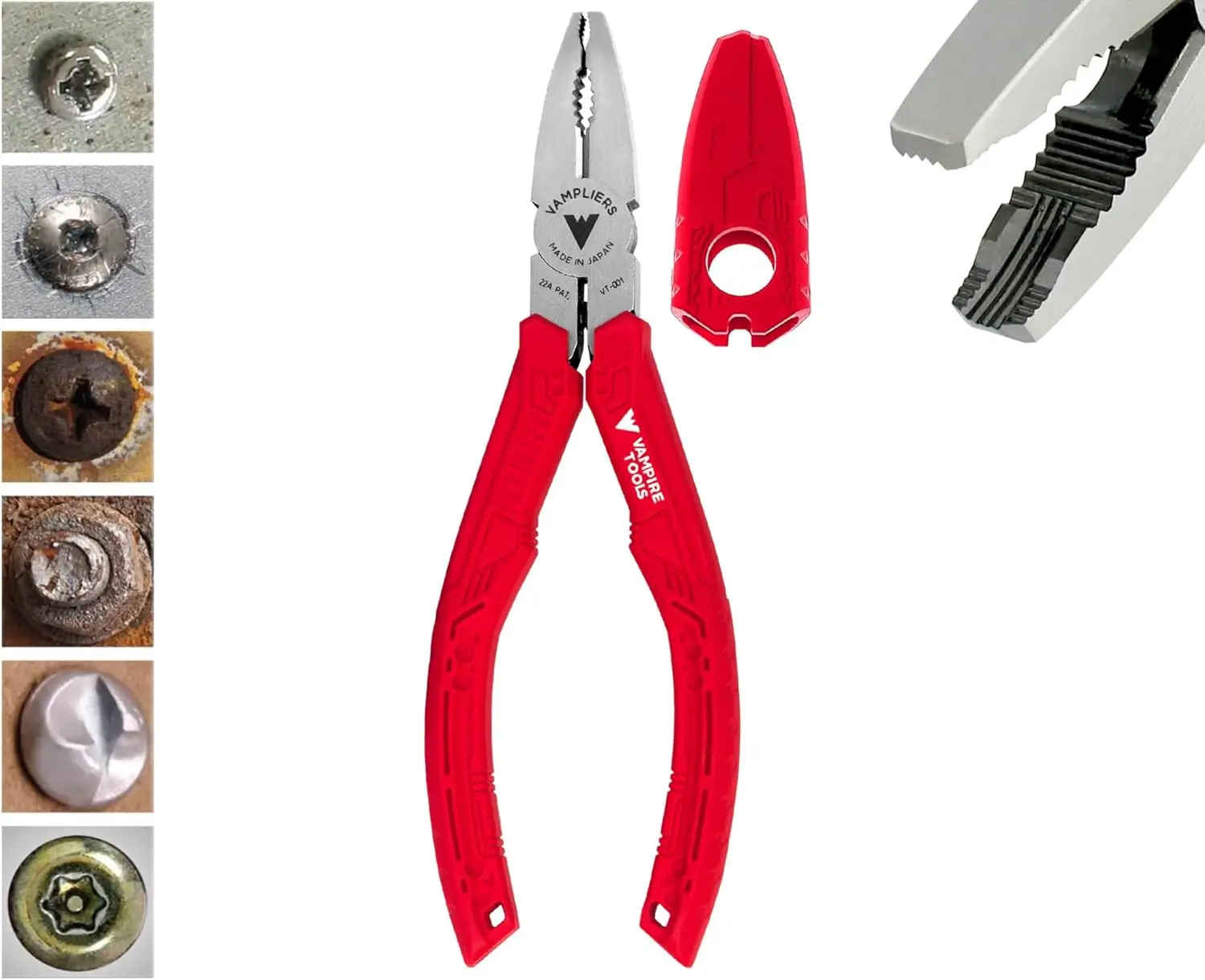 

Экстрактор для выкручивания застрявших винтов 6,25 дюйма. Сделано в Японии. Инструмент для быстрого извлечения ржавых, застряющих, поврежденных винтов