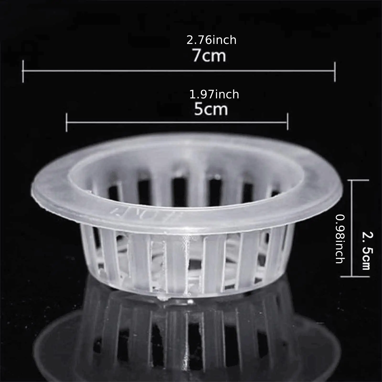 Hydroponic Net Pots Plastic Grow Baskets Stackable Mesh Cups Set for Lettuce and Seedlings