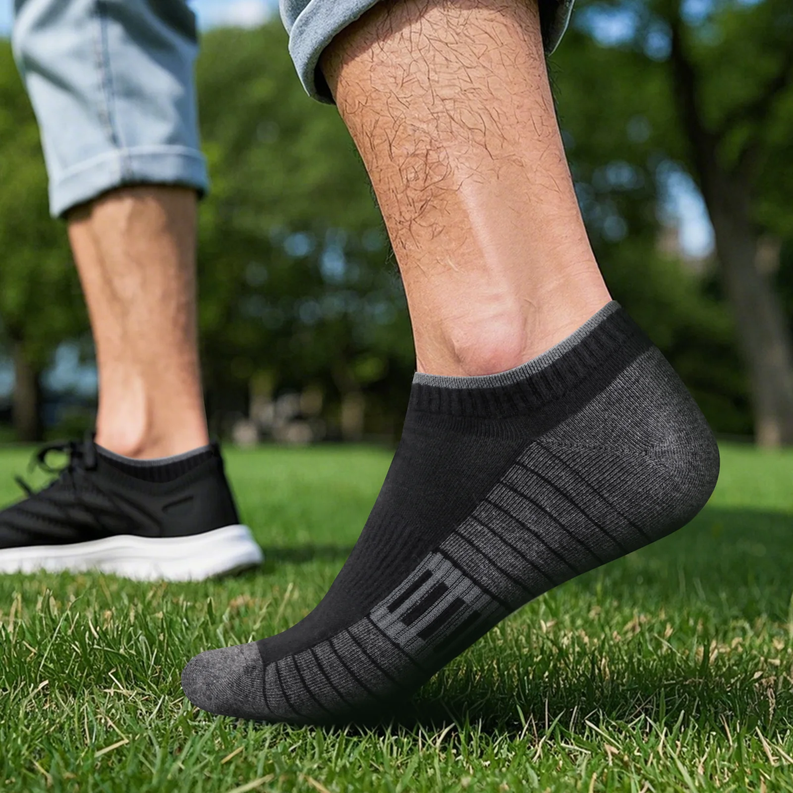 جوارب YUEDGE للكاحل من الفسكوز الخيزران للرجال والنساء، قابلة للتنفس ومضادة للرائحة للاستخدام اليومي، جوارب رياضية منخفضة القطع
