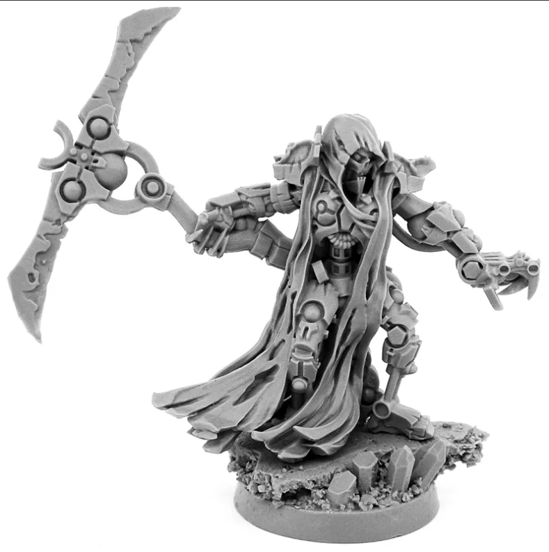 NECROCYBORG GRIM REAPER, Space Warrior, Wargame Miniatures, Figure, Terrain and Bases, RPJ, TRPJ, Pathfinder, Infinity, Gamemat