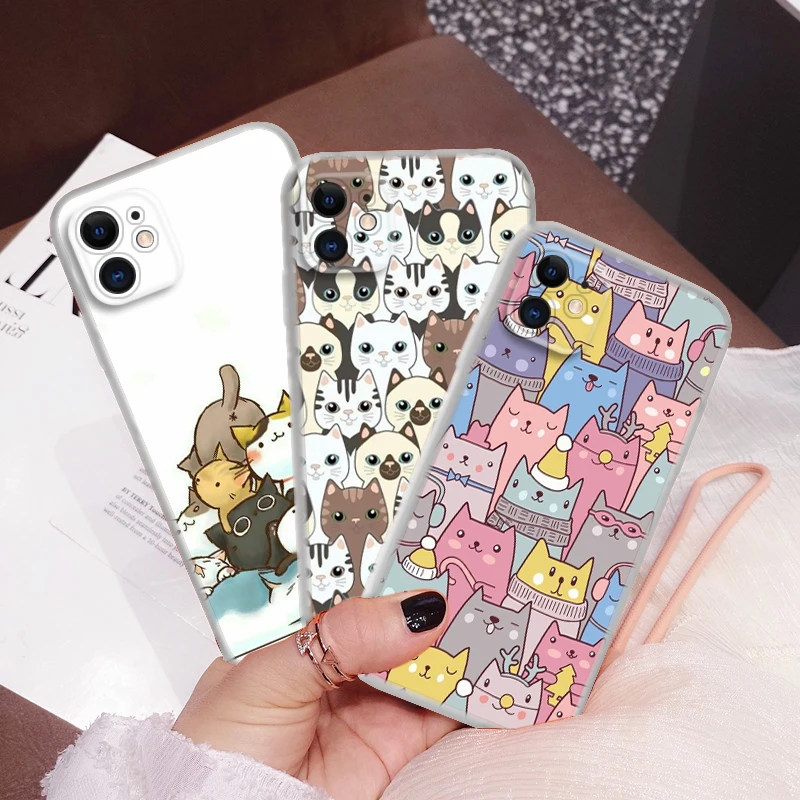 131C Funny cat Soft Case for Moto G9 Powe One Pro E12 E22I E22 G52 G42 G32 G22 G23 Z2 Z Play P40 P30 Edge 30