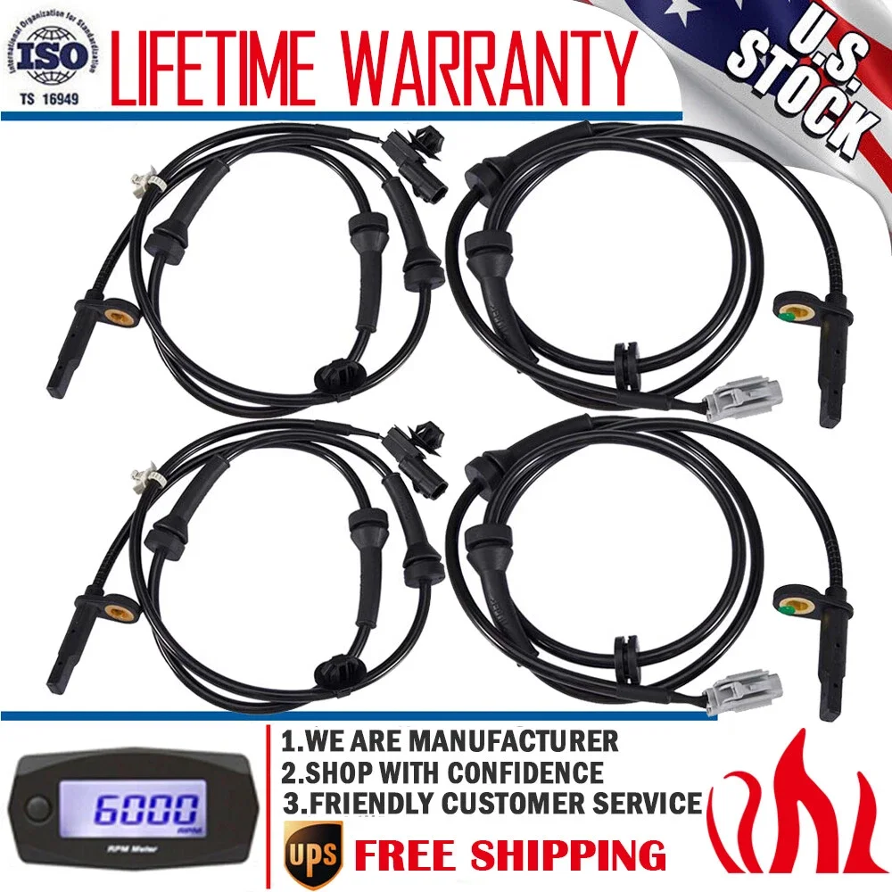 

4X Wheel ABS Speed Sensor For Nissan Altima 2013-2018 Maxima 2015-2018 2.5L 3.5L