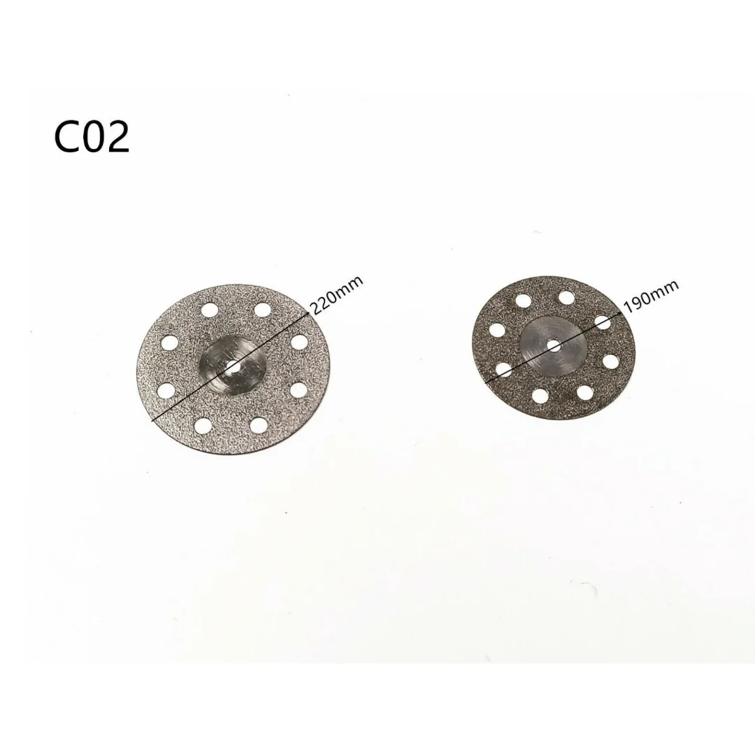 C02/C04 19/22MMDental Diamond Disc Wheel Porcelain Teeth Cutting Polishing Thickness 0.2mm 5-50Pcs