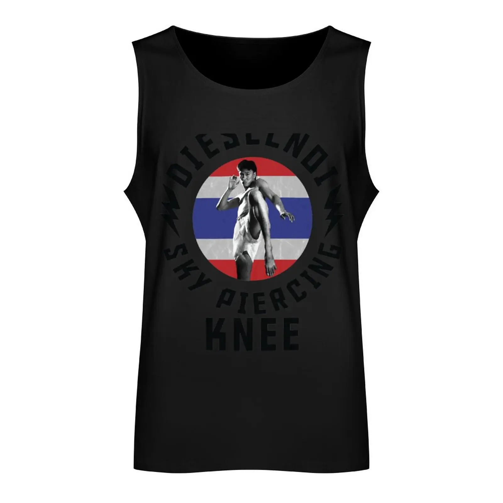 Sky Piercing Knee Dieselnoi Muay Thai Tank Top singlet for men Male clothes