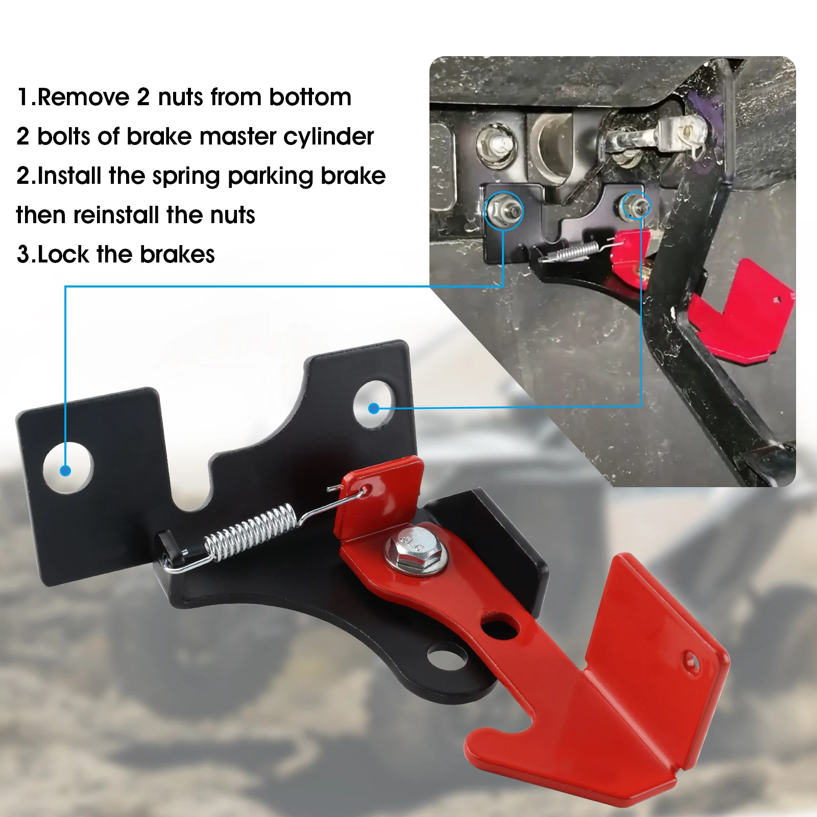 Kit accessori freno di stazionamento a molla compatibile con Polaris Rzr tutti i modelli Polaris Ranger 800 900 1000 Turbo Turbo S