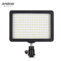 Andoer Portable 160pcs LED Video Light Lamp 5600K Camera Lighting Panel 3 Filters for Photo Video Photography for Canon Nikon