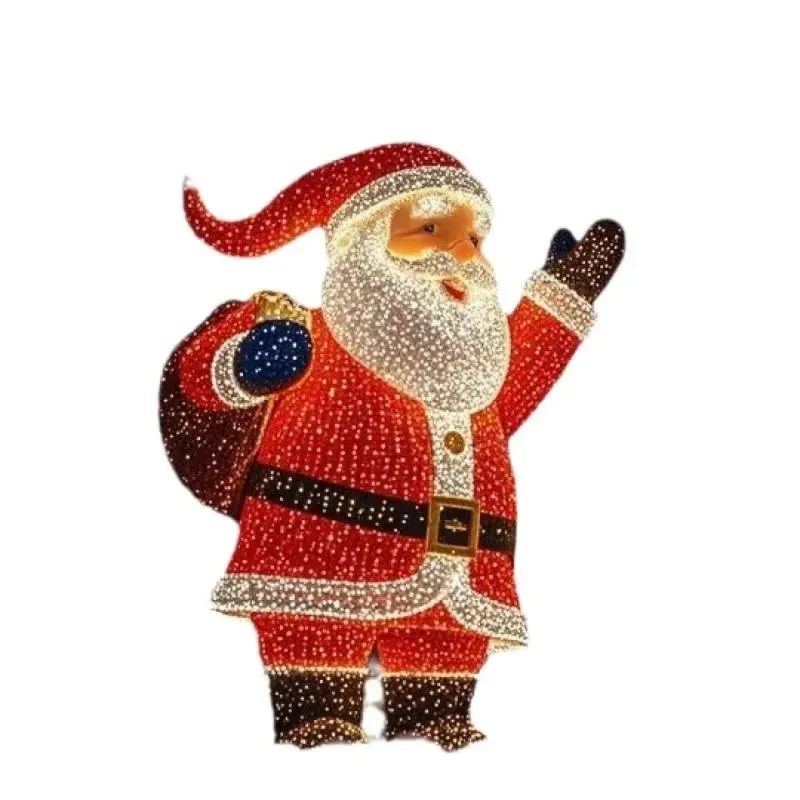 Customized LED pattern light, holiday decoration waterproof IP67 Christmas light, Santa Claus shape outdoor wireless control