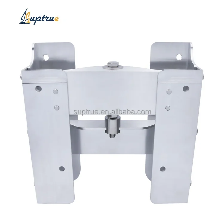 Suptrue Marine Propeller Aluminum Alloy Motor Bracket Manual Adjustment Outboard Motor Transom Lift Hanging Board for Boats