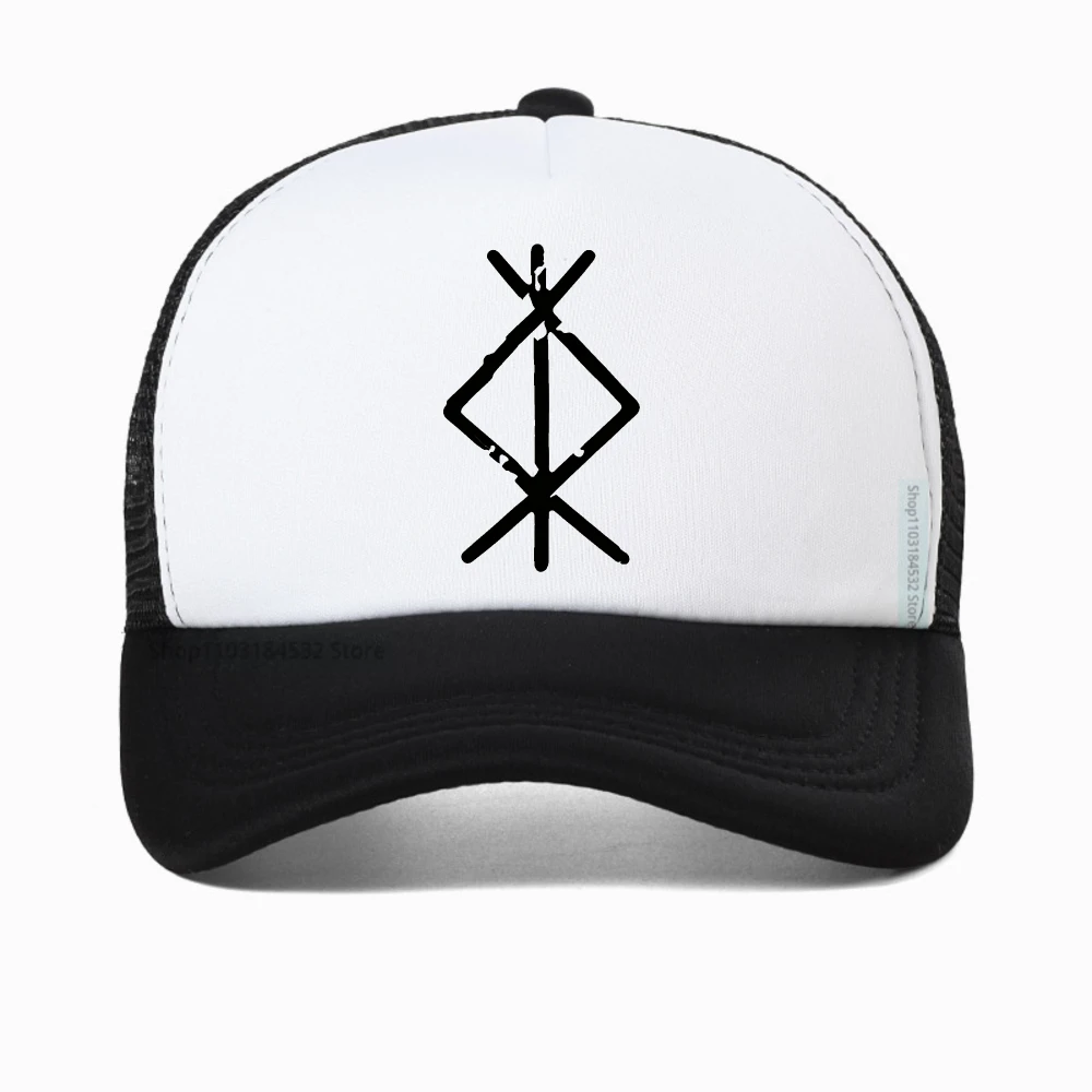 

Viking Rune Protection Bind Rune baseball cap Norse Bind Vintage Viking Protection Rune mesh hat fashion adjustable snapback hat