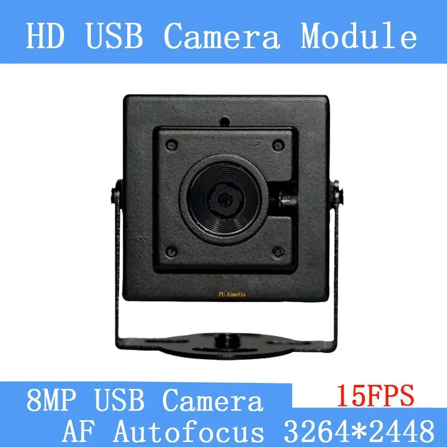 

USB2.0 Pure Physical IMX179 8MP CCTV HD Распознавание лиц Видеоконференция 4K 15FPS AF Автофокус Высокоскоростная USB-камера
