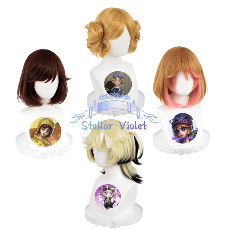 ميكانيكي تريسي ريزنيك شعر مستعار تأثيري مقاومة للحرارة لعبة الهوية الخامس ميكانيكي تأثيري بيروكات صناعية 32 سنتيمتر شعر مستعار بني/ذهبي هالوين