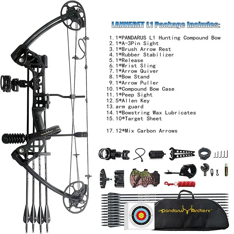 New Composite Pulley Bow Suit, Outdoor Archery Competition, Archery Equipment Accessories, Adjustable Pounds