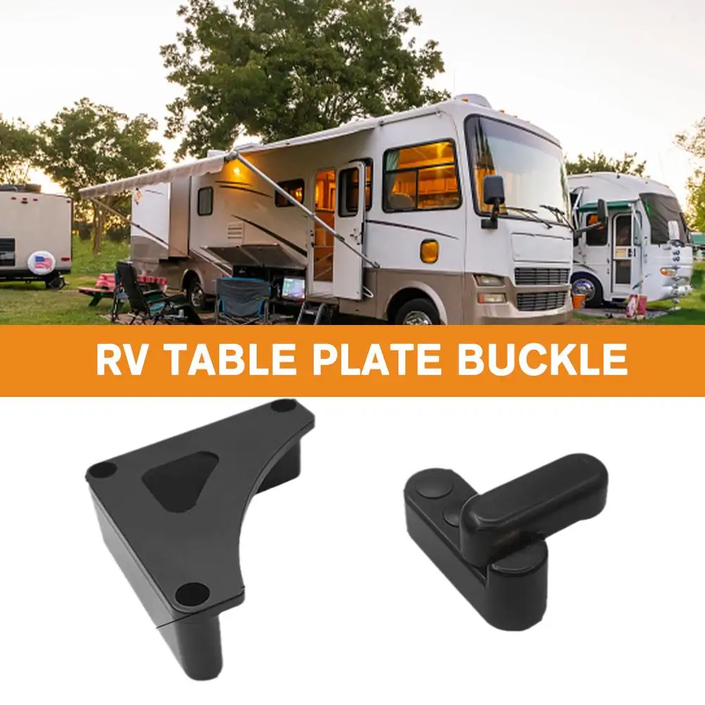 1 Set RV Supplies Complete Table Board Buckle Trailer Folding Outdoor Table Cabinet Board Rotary Lock