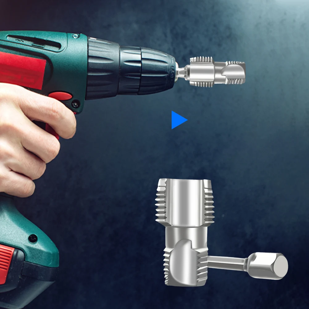 4/6 Points PPR Water Pipe Internal Thread Opener Tapered Pipe Thread Tap Water Pipe Thread Opener PVC Plastic Pipe Tools