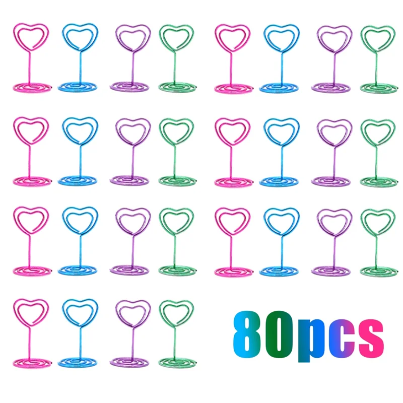 

Практичные 80 шт. держатели для номеров стола держатель для карточек для свадьбы, дня рождения, юбилея, ресторана