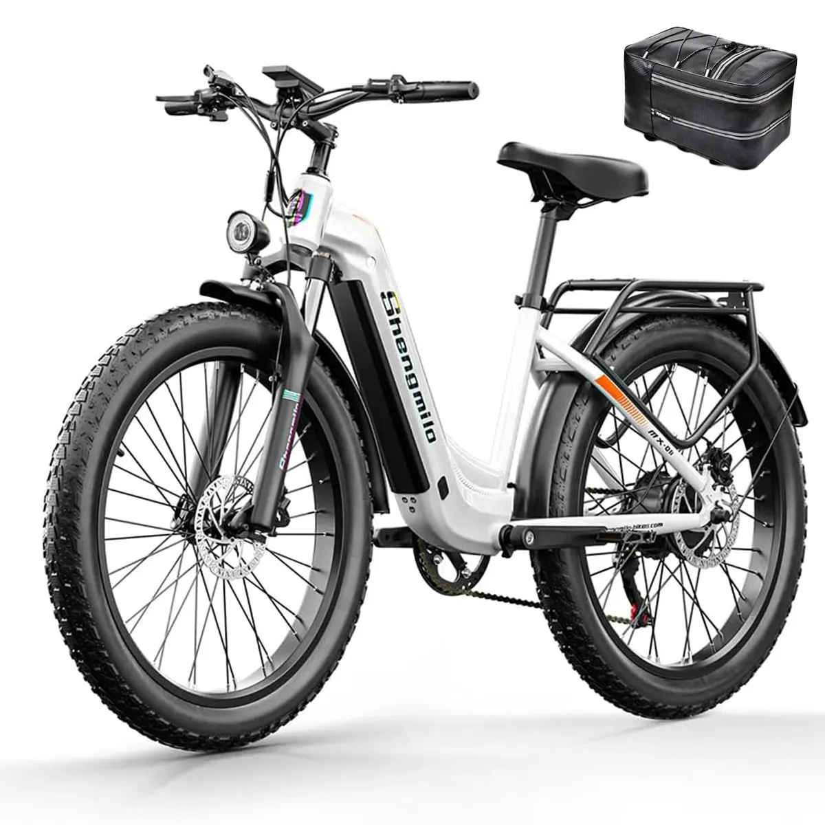 shengmilo MX06 Electric Bicycle, Electrically Assisted Adult Bicycle 1000W 26 Inch Off-Road Electric Bike 17AH Lithium Battery