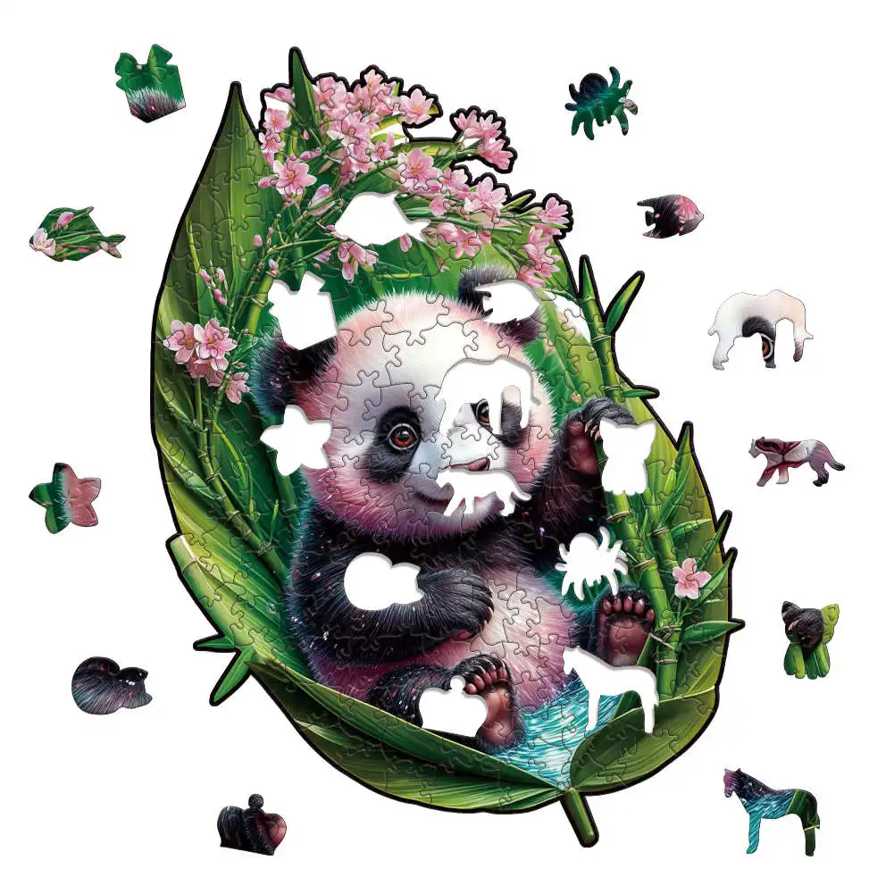Puzzle décompressé en bois, tigre féroce, Animal, pour adultes et enfants, joli Dragon, Puzzle de haute qualité, Twister cérébral, jouets de fête en famille