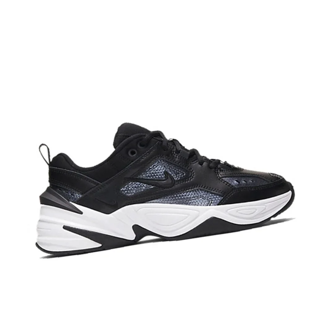 Nike Original M2K Tekno Low Women's Sneakers Classic Retro Casual Thick Shoes Winter Lightweight Sneakers Black White