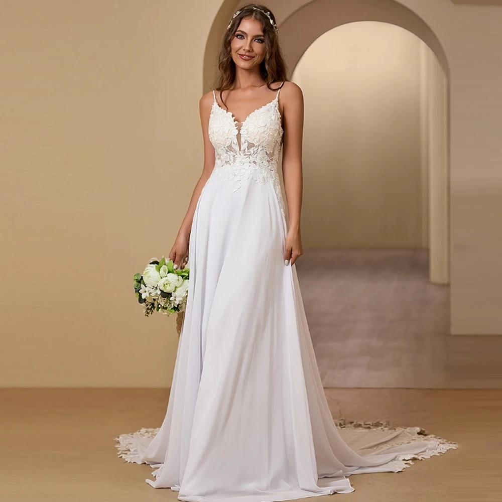 

Sexy Women Wedding Dresses Sweetheart Collar Sleeveless Backless A-Line Bridal Gowns Princess Party Vestidos De Novia Customized