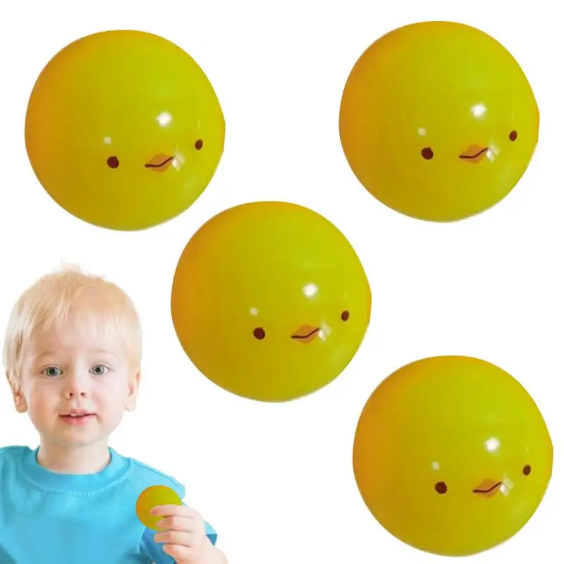 Squeeze Animal Toys Glow In The Dark Sticky Wall Ball 4pcs Flexible Fidget Toys Cute Entertainment Toy Funny Sensory Toys