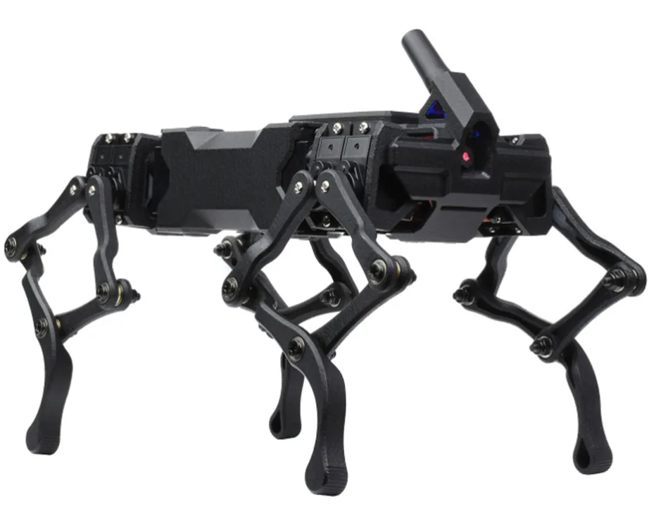 12 degrees of freedom WAVEGO bionic quadruped robot dog facial recognition color tracking, motion detection