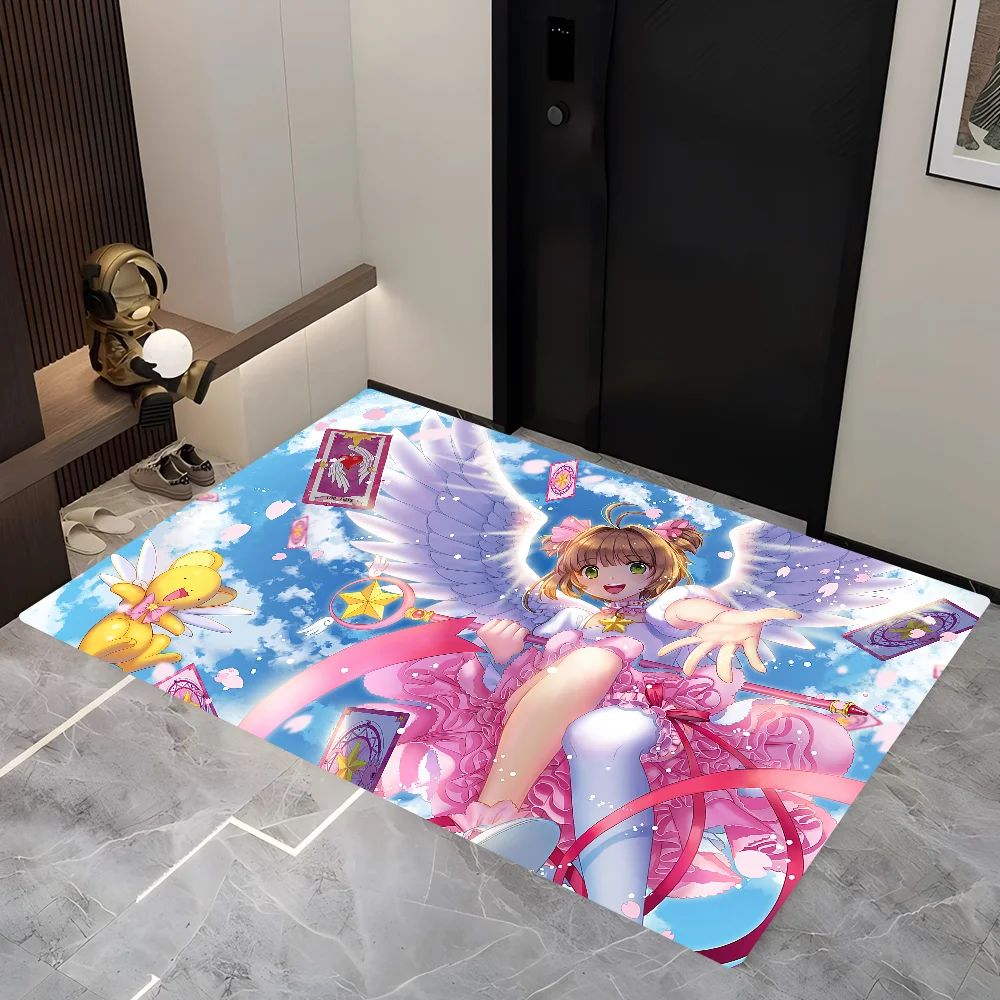 

Cardcaptor Sakura Entrance Door Mat Nordic Style Bedroom Living Room Doormat Home Balcony Anti-Slip Modern Home Decor