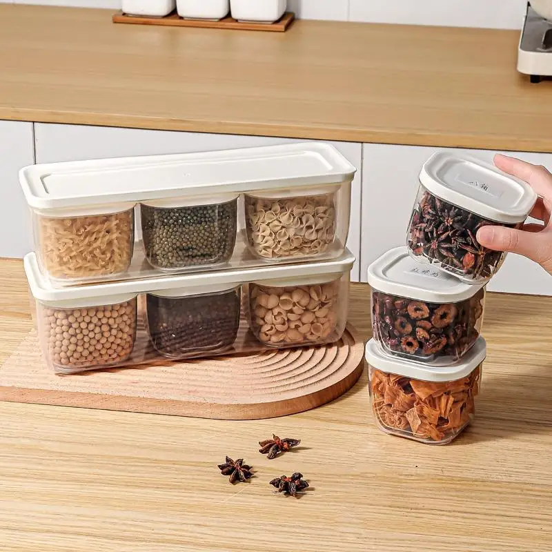 Stackable Food Storage Containers with Lids Portable Clear for Easy Kitchen Organization
