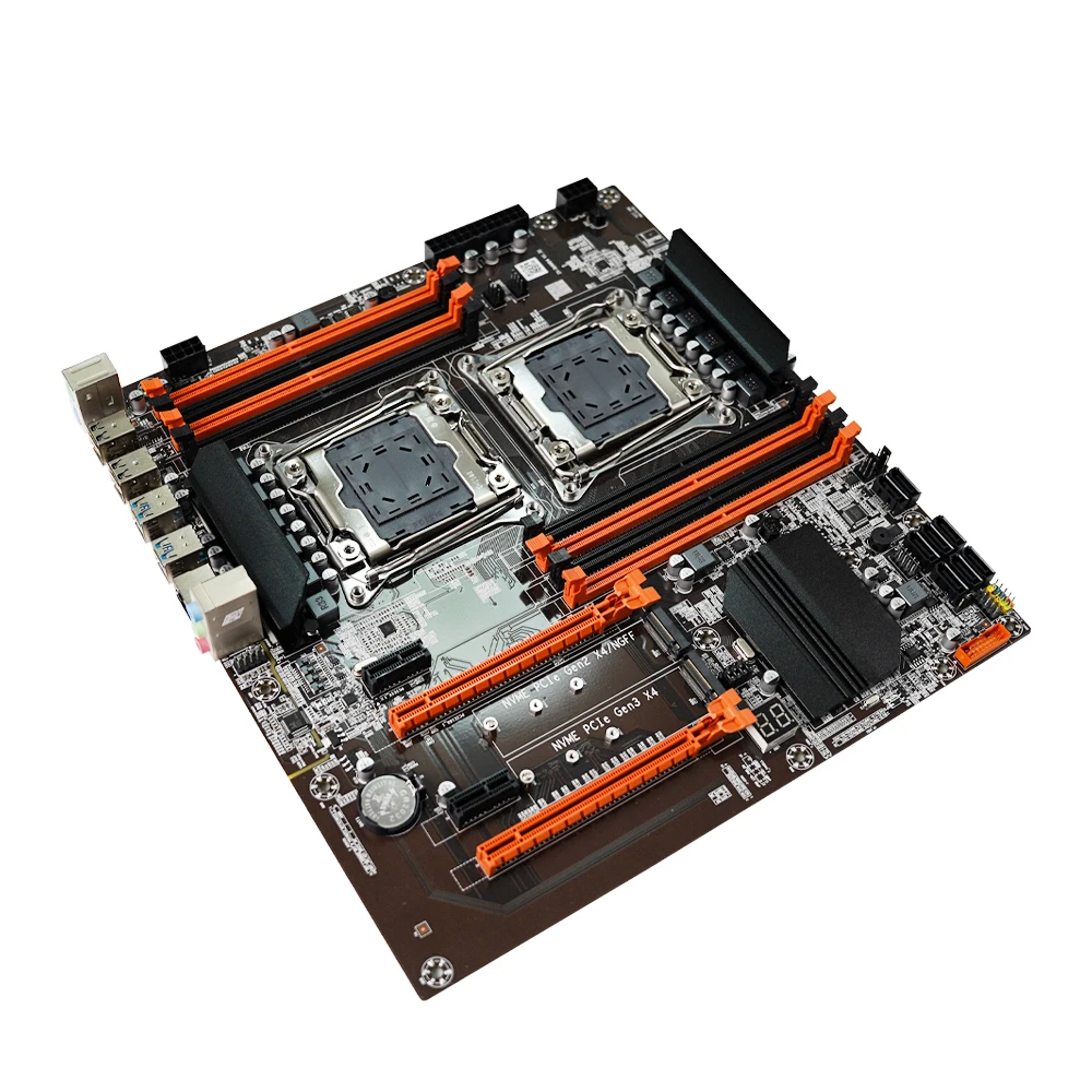 SEJISHI X99 Motherboard Dual X99D4DU CPU LGA 2011-3 Processor DDR4 M.2 PCIE Support Intel XEON E5 2673 2670 2666 2678 2696 V3 V4