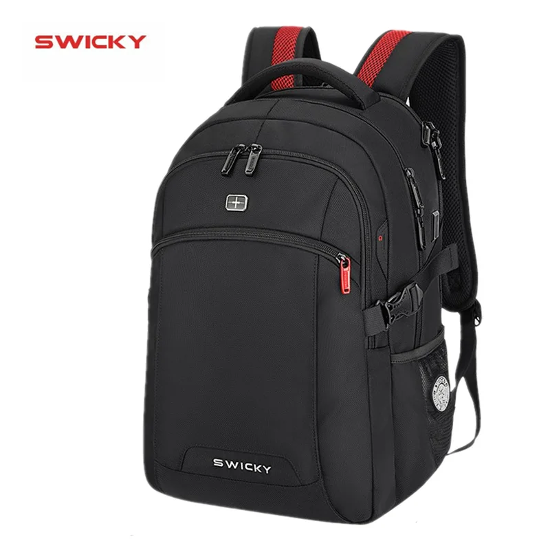 SWICKY Male USB charging fashion business casual travel anti-theft waterproof 15.6 inch Laptop men backpack,Boys\' school bags