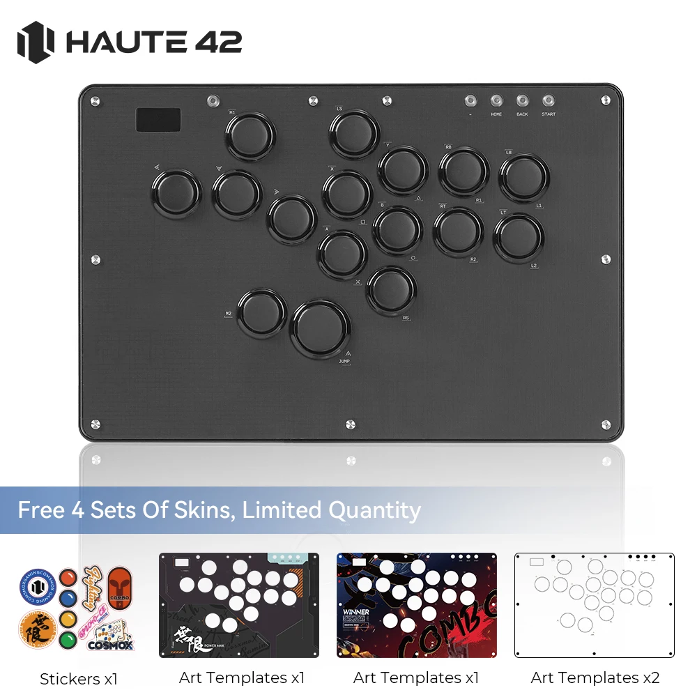 

Haute42 Fightstick Arcade Controller Joystick Hitbox Leverless Controller For PC/PS4/PS5/Switch Fight Stick Game Controller