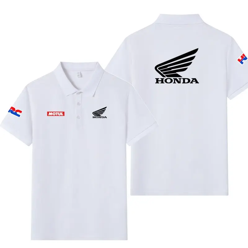 

Honda Cycling Suit, Short-sleeved POLO Shirt, Lapel T-shirt, Modified Motorcycle Workwear for Summer