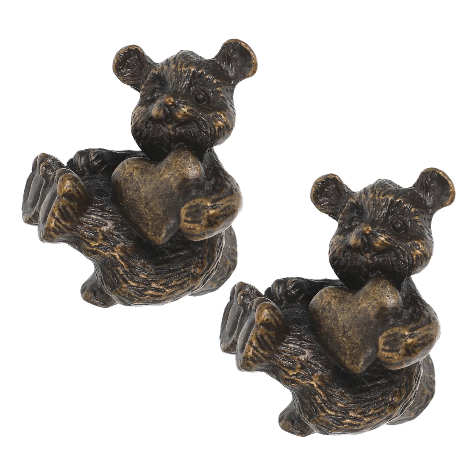 Decorative Heart Bear Cabinet Handle for Kitchen Bathroom Furniture Door Pulls Modern Minimalist Hardware Home Improvement