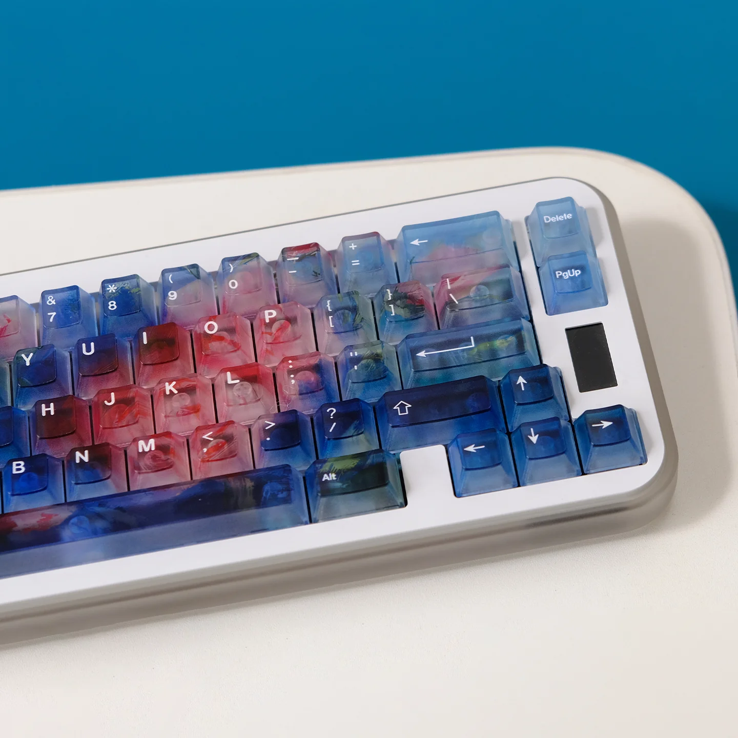 أغطية مفاتيح للكمبيوتر الشخصي ذات طابع وردي 122 مفتاحًا أغطية مفاتيح شفافة غير لامعة أغطية مفاتيح ملف تعريف الكرز للوحة المفاتيح الميكانيكية MX Cherry