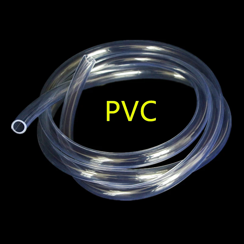 1M 5 MTransparent PVC Plastic Plumbing Hoses Water Pump Tube 2-20mm Inner Diameter Antifreeze Oil Hose