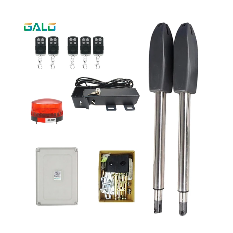 400kgs full automatic swing gate opener kit with 24v electric door lock