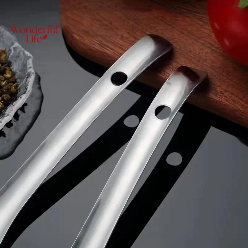1Pcs Stainless Steel Strainer Spoon Kitchen Colander Spoon Spoon Filter Strainer Food ScoopPerforated Skimmer Colander