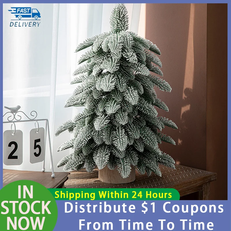 

55cm Christmas Tree Festival Decoration Props PE Encryption Green Tree Artificial XMAS Tree Decor Santa Tree Figurine Party Gift