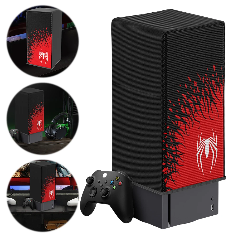

Dust Cover Removable Dustproof Sleeve Case Vertical Protective Case Oxford Waterproof Cloth for Xbox Series X Game Console