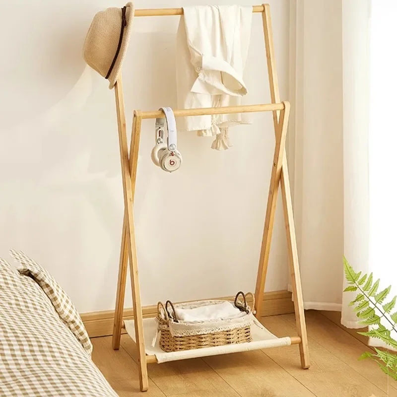 Bedroom Coat Rack Next To Bed Clothes Artifacts Bed Floor Hanger Foldable Coat Rack Bathroom Towel Rack Clothes Rack Stand