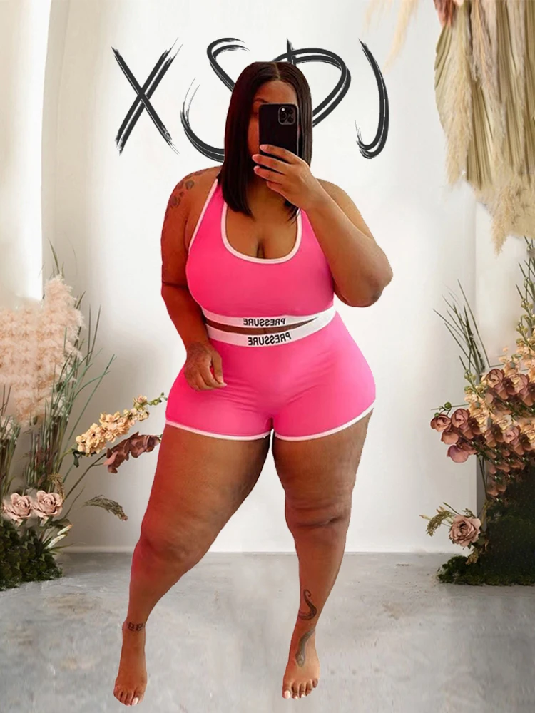 Tracksuit Women Two Piece Set Hot Girl Summer Outfits Plus Size Set Shorts and Shirt Sexy Cat Suit Wholesale Dropshipping