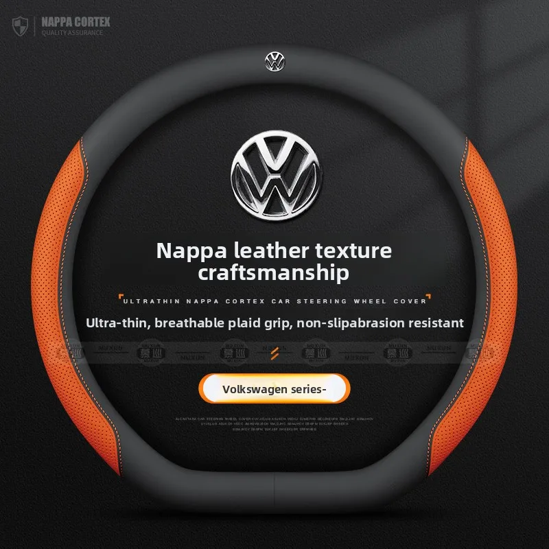 

Car Anti-Slip Suede Steering Wheel Cover For Volkswagen Passat Golf GTI Beetle Tiguan Touareg Polo T-ROC ID.3 ID.4 Jetta T-Cross