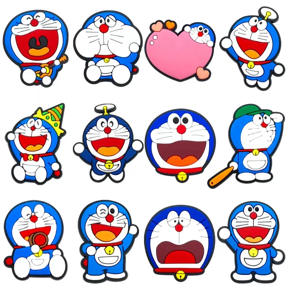 12-28pcs Potdemiel Series Shoe Charms Japanese anime Shoes Accessorie Decoration Buckle Fit Clog Sandal Wristbands Accessory DIY