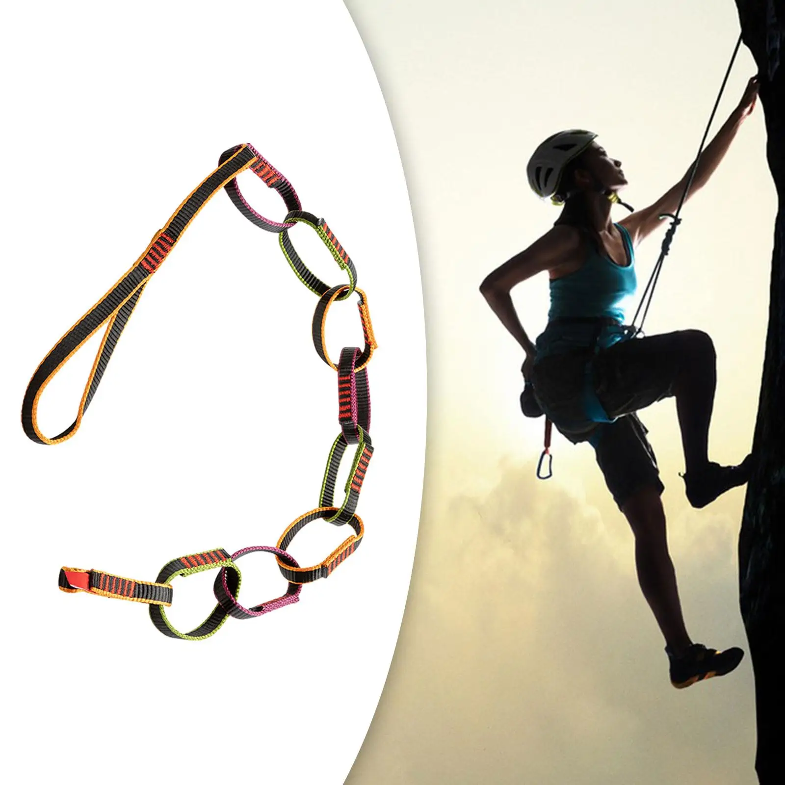 Climbing Daisy Loop Chain for Mountain Climbing Mountaineering Speed Descent