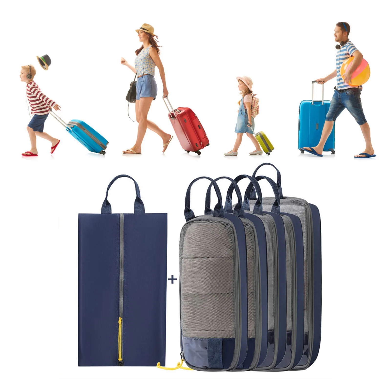 Travel Lingerie Storage Bags Compression Packing Cubes Set for Friend Family Neighbors Gift