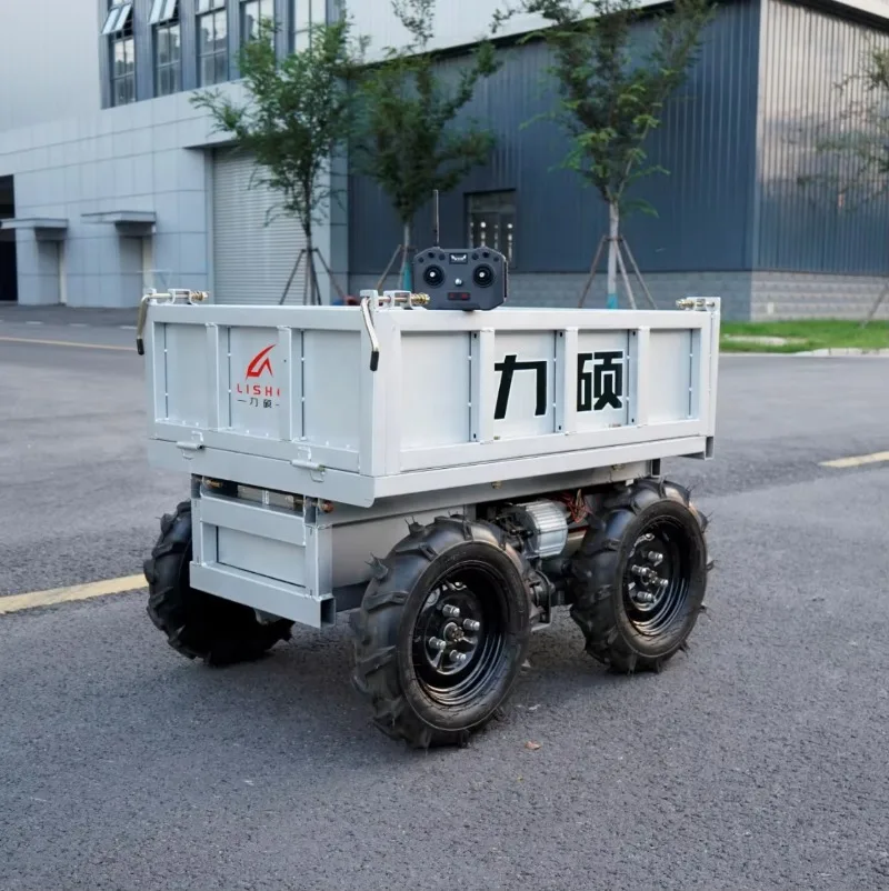 【Popular】 Véhicule de Transport 4X4 télécommandé industriel d'ingénierie de conception modulaire d'expédition DDP avec batterie